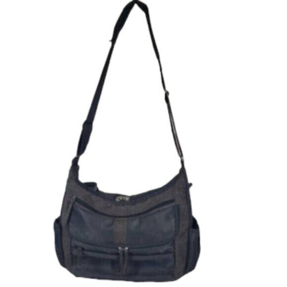 lug Handbags - Lug Diaper Bag Grey Messenger Cross Body Carry All Gym Travel With Chang…